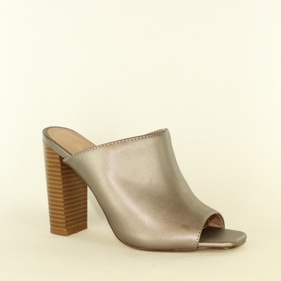 Heels Mule from Fashion Focus - S012-2 Pewter - Picture 2 of 2